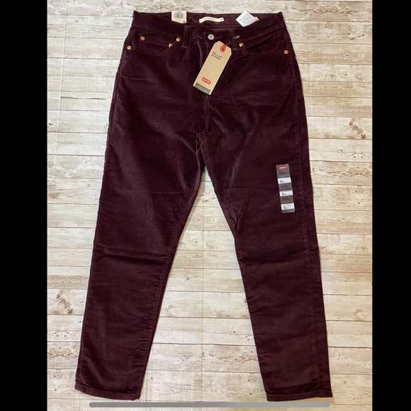 Levi's Jeans Levis Wedgie Fit Skinny High Rise Soft Touch Malbec Moleskin Jeans 4 W32 Poshmark
